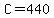 +C+=+440+