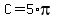 +C+=+5%2Api+