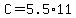 +C+=+5.5%2A11+