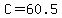 +C+=+60.5+