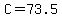 +C+=+73.5+
