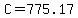 +C+=+775.17+