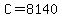 +C+=+8140+