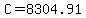 +C+=+8304.91+