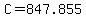 +C+=+847.855+