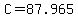 +C+=+87.965+