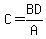 +C+=+BD%2FA+