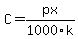+C+=+px%2F1000k