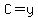 +C+=+y+