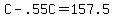 +C+-+.55C+=+157.5+
