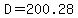 +D+=+200.28+