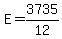 +E+=+3735%2F12+
