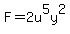 +F=2u%5E5y%5E2+