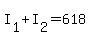 +I%5B1%5D+%2B+I%5B2%5D+=+618+