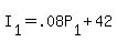 +I%5B1%5D+=+.08P%5B1%5D+%2B+42+