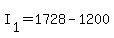 +I%5B1%5D+=+1728+-+1200+