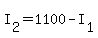 +I%5B2%5D+=+1100+-+I%5B1%5D+