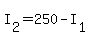 +I%5B2%5D+=+250+-+I%5B1%5D+