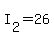 +I%5B2%5D+=+26+