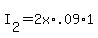 +I%5B2%5D+=+2x%2A.09%2A1+