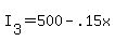 +I%5B3%5D+=+500+-+.15x+