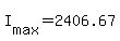 +I%5Bmax%5D+=+2406.67+