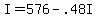 +I+=+576+-+.48I+