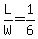 +L%2FW+=+1%2F6+
