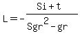 +L=-%28Si%2Bt%29%2F%28+Sgr%5E2+-gr%29