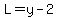 +L=y-2+