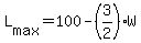 +L%5Bmax%5D+=+100+-+%283%2F2%29%2AW+