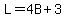 +L+=+4B+%2B+3+
