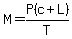 +M=P+%28c%2BL%29%2FT+