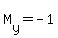 +M%5By%5D+=+-1+