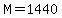 +M+=+1440+