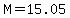 +M+=+15.05+