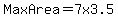 +MaxArea+=+7+x+3.5+