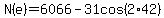 +N%28e%29+=+6066+-+31cos%282%2A42%29+
