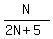 +N%2F%282N%2B5%29+
