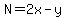 +N=2x-y+