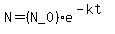 +N+=+%28N_0%29e%5E%28-kt%29+