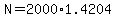 +N+=+2000%2A1.4204+