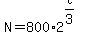 +N+=+800%2A2%5E%28t%2F3%29+