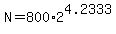 +N+=+800%2A2%5E4.2333+