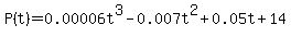 +P%28t%29+=+0.00006t%5E3+-+0.007t%5E2+%2B+0.05t+%2B+14+