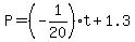 +P=%28-1%2F20%29+t+%2B+1.3