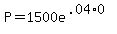 +P=1500e%5E%28.04%2A0%29+