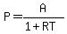 +P=A%2F%281%2BRT%29+