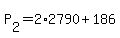 +P%5B2%5D+=+2%2A2790+%2B+186+