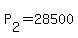+P%5B2%5D+=+28500+